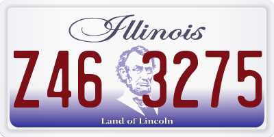 IL license plate Z463275
