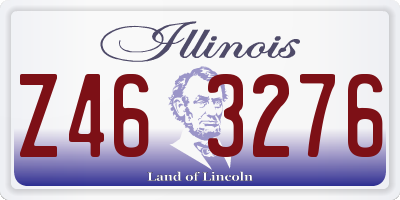 IL license plate Z463276