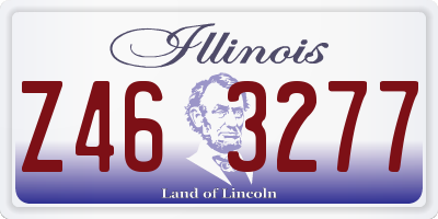 IL license plate Z463277