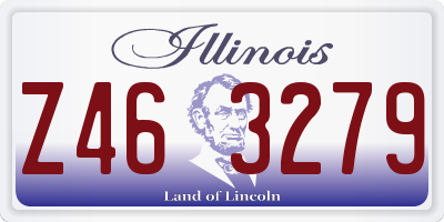 IL license plate Z463279