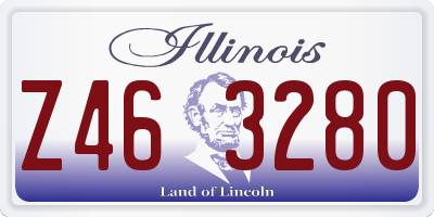 IL license plate Z463280