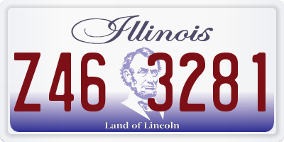 IL license plate Z463281