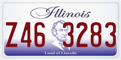 IL license plate Z463283