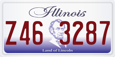 IL license plate Z463287