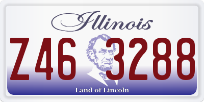 IL license plate Z463288