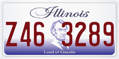 IL license plate Z463289
