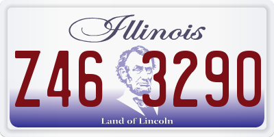 IL license plate Z463290