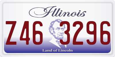 IL license plate Z463296