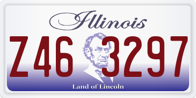 IL license plate Z463297