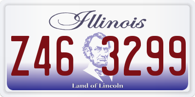 IL license plate Z463299