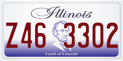 IL license plate Z463302