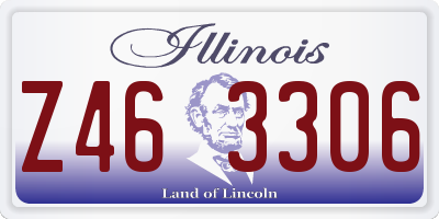 IL license plate Z463306