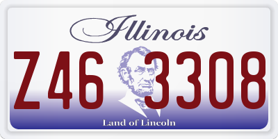 IL license plate Z463308