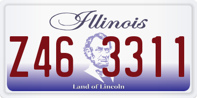 IL license plate Z463311