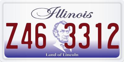 IL license plate Z463312