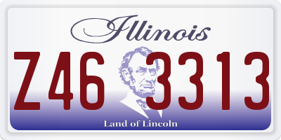 IL license plate Z463313
