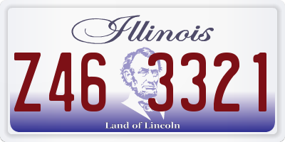 IL license plate Z463321