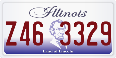 IL license plate Z463329