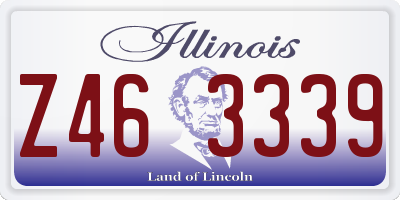 IL license plate Z463339