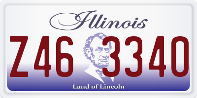 IL license plate Z463340