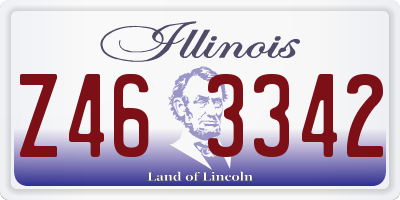 IL license plate Z463342