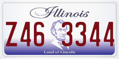 IL license plate Z463344