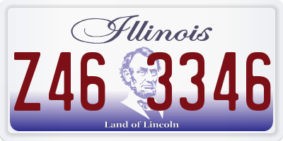 IL license plate Z463346