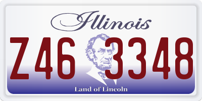 IL license plate Z463348
