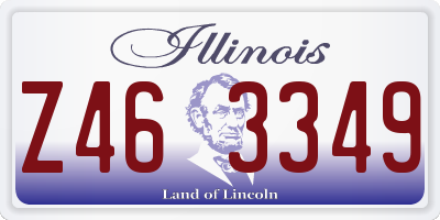 IL license plate Z463349