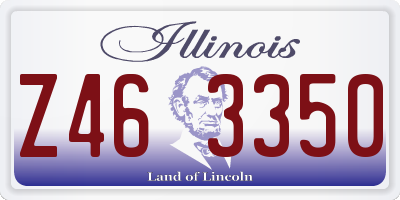 IL license plate Z463350