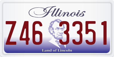 IL license plate Z463351