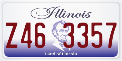 IL license plate Z463357