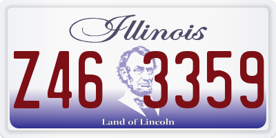 IL license plate Z463359