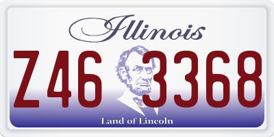 IL license plate Z463368