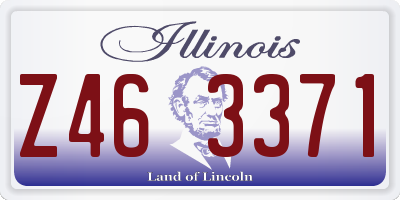 IL license plate Z463371