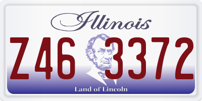 IL license plate Z463372