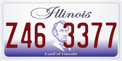 IL license plate Z463377