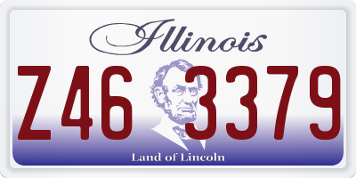 IL license plate Z463379