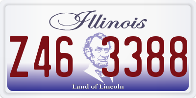 IL license plate Z463388