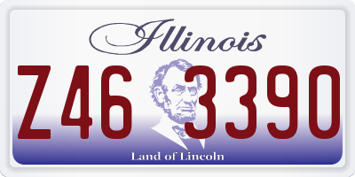 IL license plate Z463390