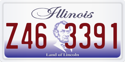 IL license plate Z463391