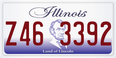 IL license plate Z463392