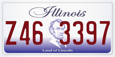 IL license plate Z463397