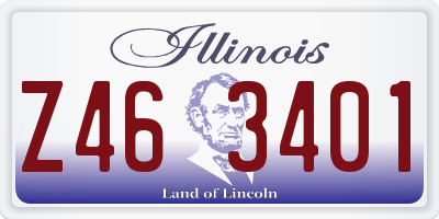 IL license plate Z463401