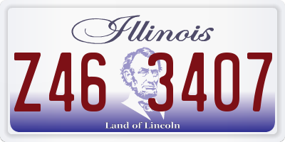 IL license plate Z463407