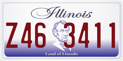IL license plate Z463411