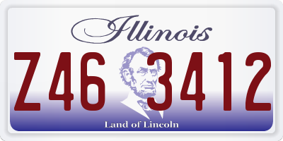 IL license plate Z463412