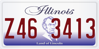 IL license plate Z463413