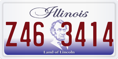 IL license plate Z463414