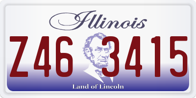 IL license plate Z463415